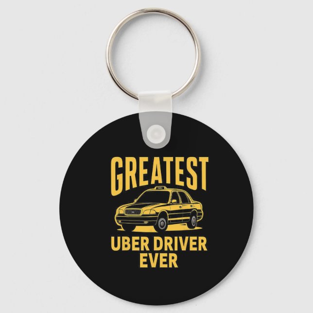 Porte-clés Uber Driver Ever Uber Driver Funny 3 (Recto)