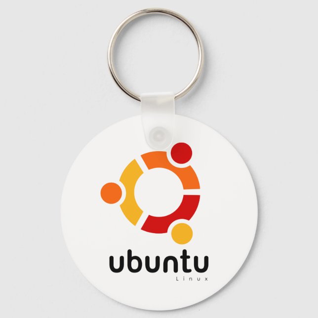 Porte-clés Ubuntu Linux Open Source (Recto)