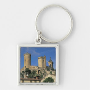 Porte-clés UE, France, Foix, Ariège, Pyrénées. Château