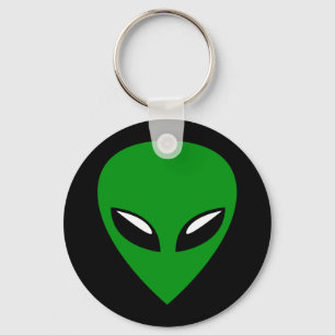 Porte-clés UFO gris d'alien
