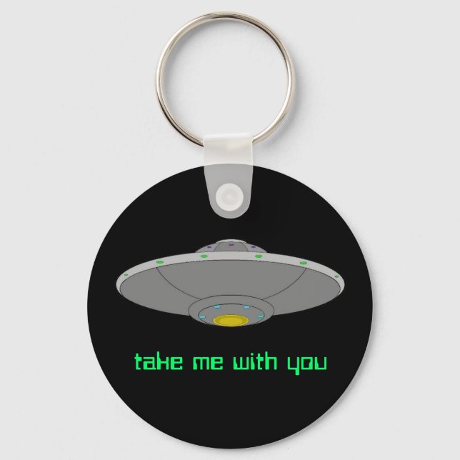 Porte-clés UFO keychain - take me with you (Recto)