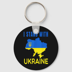 Porte-clés Ukraine drapeau emblème carte patriot