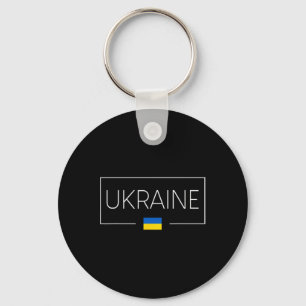 Porte-clés Ukraine Drapeau Ukrainien Zelensky Tryzub Militair