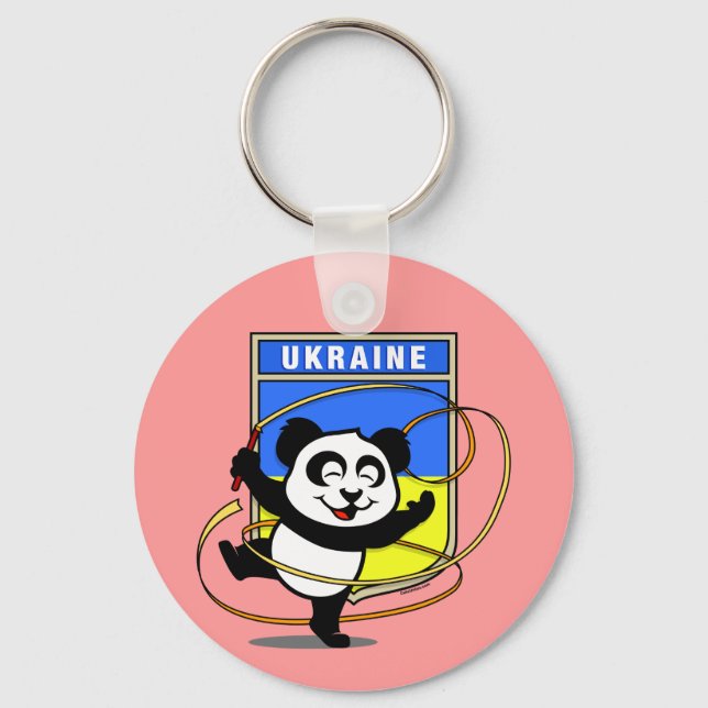 Porte-clés Ukraine Gymnastique rythmique Panda (Recto)