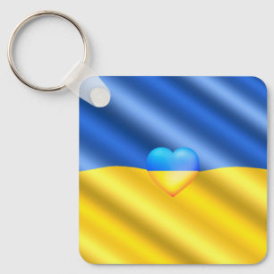 Porte-clés Ukraine - Peace - Ukrainian Flag - Freedom Support