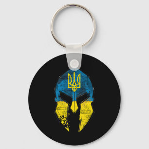 Porte-clés Ukraine  Sparta Helmet Ukraine Crest Flag Men Wome