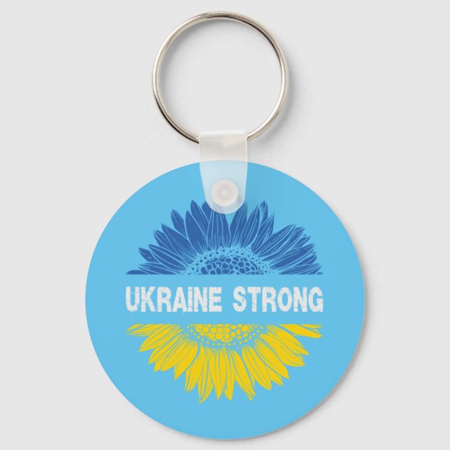 Porte-clés Ukraine Strong Sunflower (Recto)
