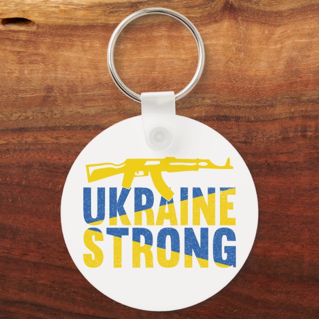 Porte-clés Ukraine Strong Support for Ukraine (Recto)
