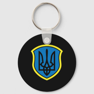 Porte-clés Ukraine Ukrainiens Ukrainien Kiev Trysub Drapeau 1