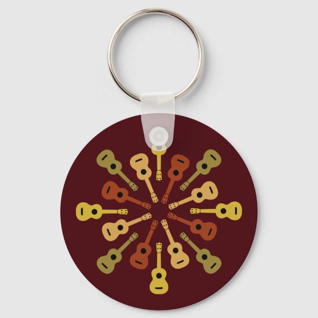 Porte-clés Ukulele key chain - choose style (Recto)