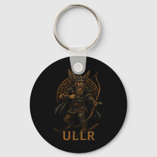 Porte-clés Ullr dieu nordique du tir à l'arc et du ski