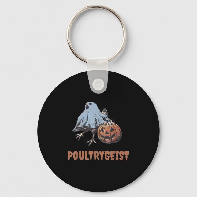 Porte-clés Ultrygeist Halloween poulet fantôme (Recto)