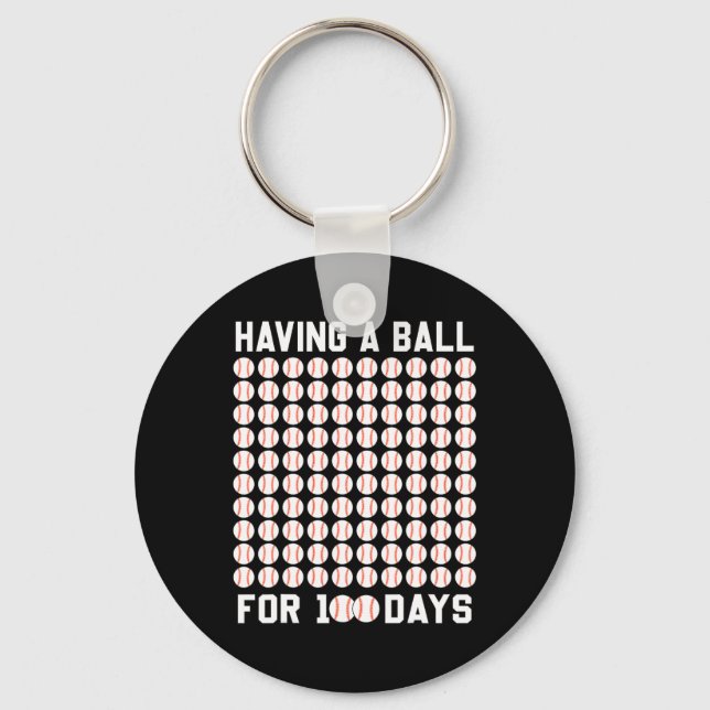 Porte-clés Un Bal Pour 100 Jours De Baseball 100 Jours De Gi  (Recto)