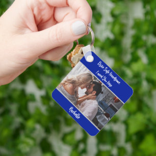 Porte-clés Un Cadeau Photo En Sécurité De La Voiture Marine À