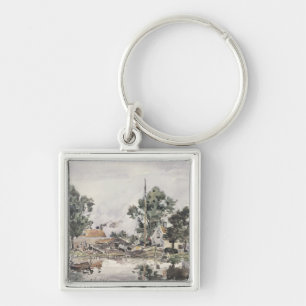 Porte-clés Un canal à la Haye, 1868