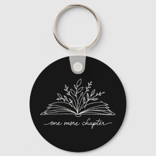 Porte-clés Un chapitre de plus minimaliste bibliophile amateu