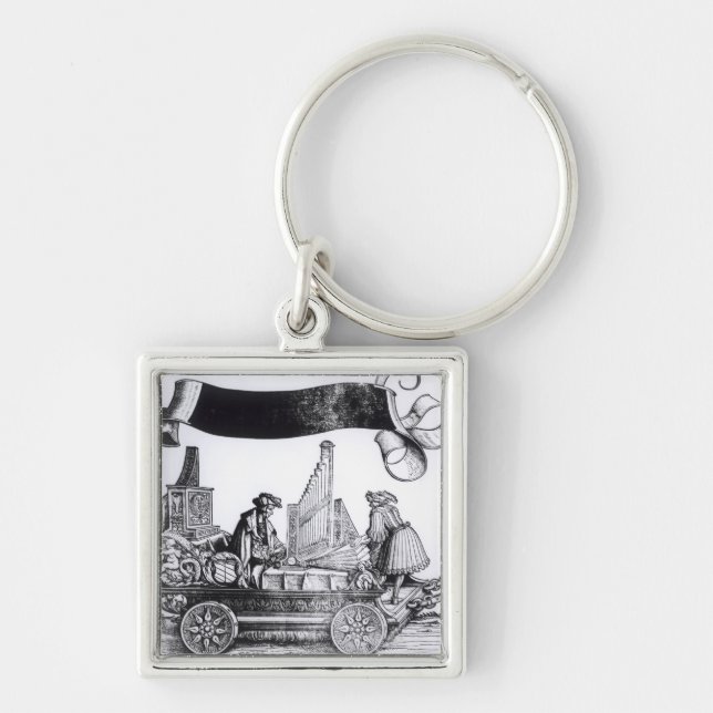 Porte-clés Un chariot musical (Devant)