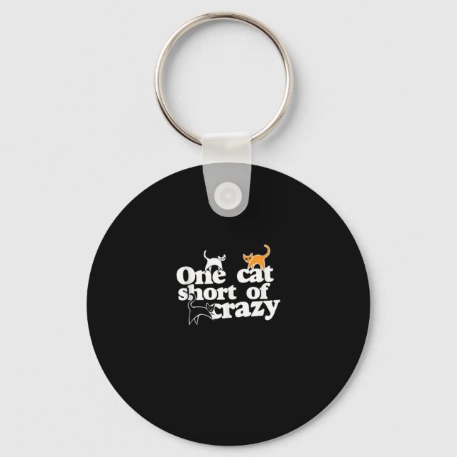 Porte-clés Un chat à l'écart de CRAZY (Recto)