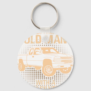 Porte-clés Un Chevrolet Silverado 2000 de vieil homme
