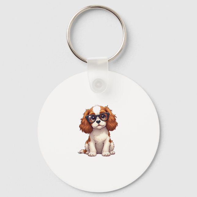 Porte-clés Un chien mignon King Charles Spaniel COPY (Recto)