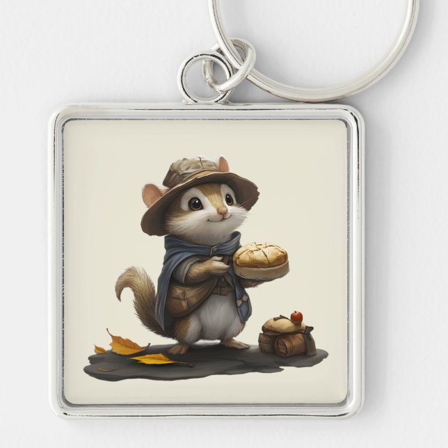 Porte-clés Un Chipmunk de l'ancien bloc (Devant)