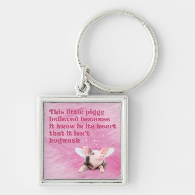 Porte-clés Un cochon d'Inde croyait (Devant)