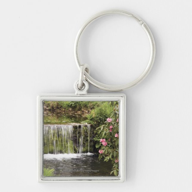 Porte-clés Un courant et une cascade en parc national de (Devant)