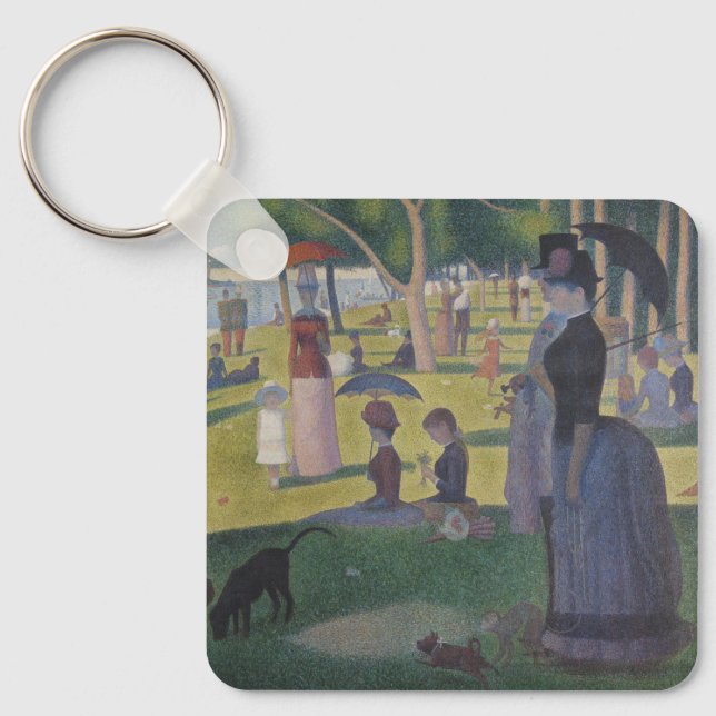 Porte-clés Un dimanche à La Grande Jatte, Georges Seurat 1884 (Recto)
