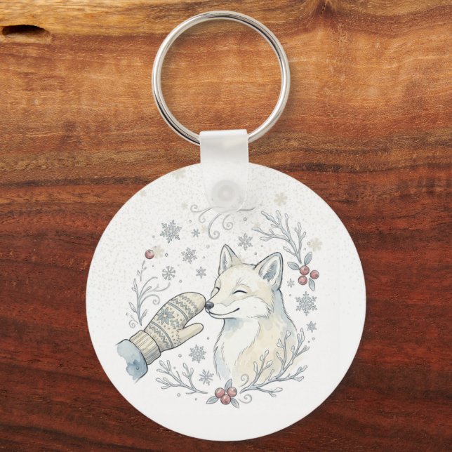 Porte-clés Un doux boop hivernal (Verso)