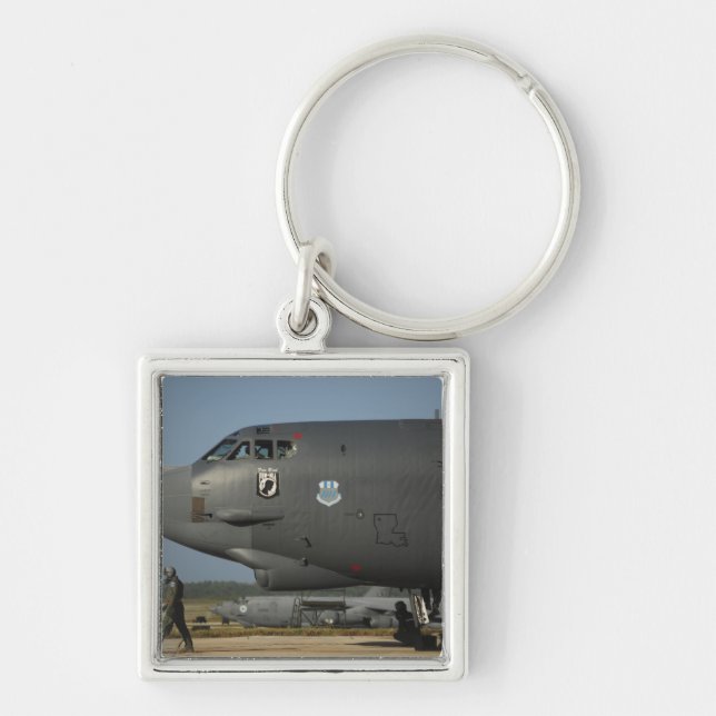 Porte-clés Un équipage de l'US Air Force prépare un B-52 (Devant)