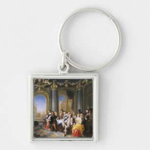 Porte-clés Un festin dans un intérieur