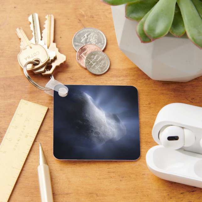 Porte-clés Un Gros Plan Illustratif Du Temple De La Comète. (Bureau)