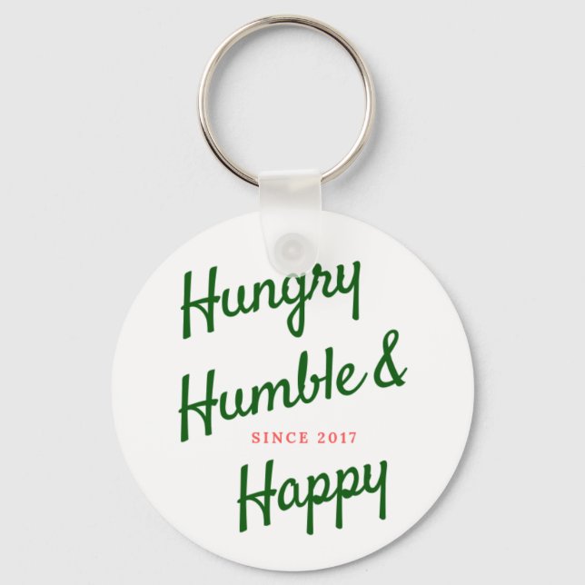 Porte-clés Un humble Porte - clé heureux et affamé (Recto)