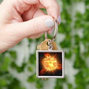 Porte-clés Un jeune nain rouge