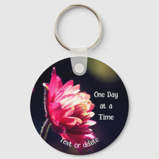 Porte-clés Un Jour À La Fleur Lumineuse Personnalisée
