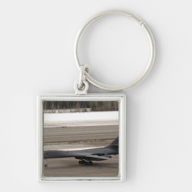 Porte-clés Un Lancer B-1B effectue une touche et va (Devant)