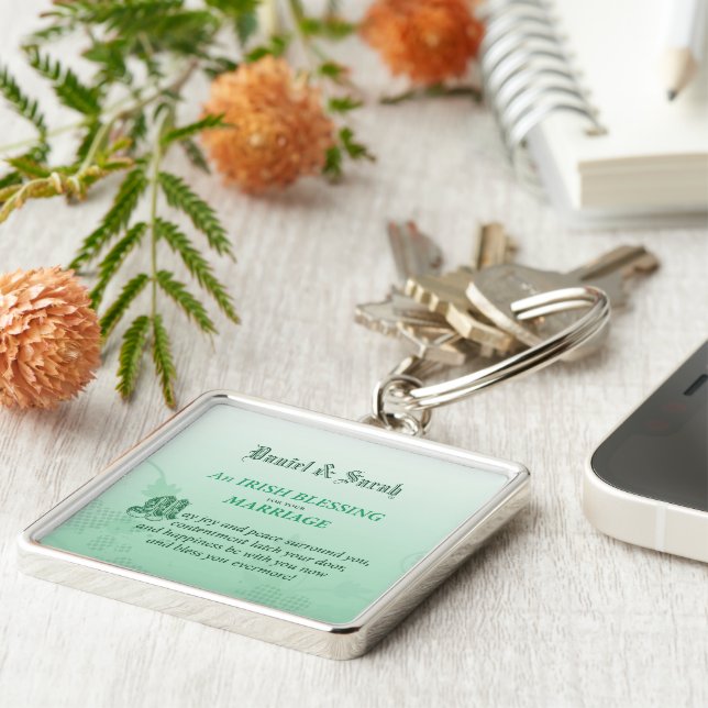 Porte-clés Un Mariage irlandais qui félicite (Côté)