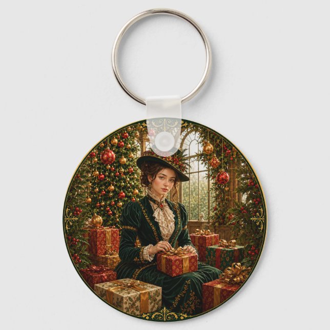 Porte-clés Un matin de Noël victorien (Verso)