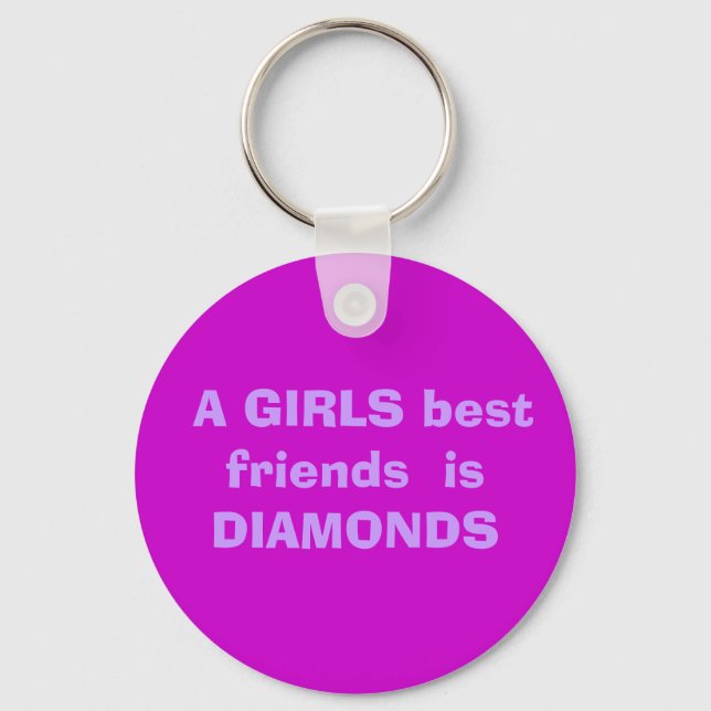 Porte-clés Un meilleur ami de FILLES est DIAMONDS (Recto)