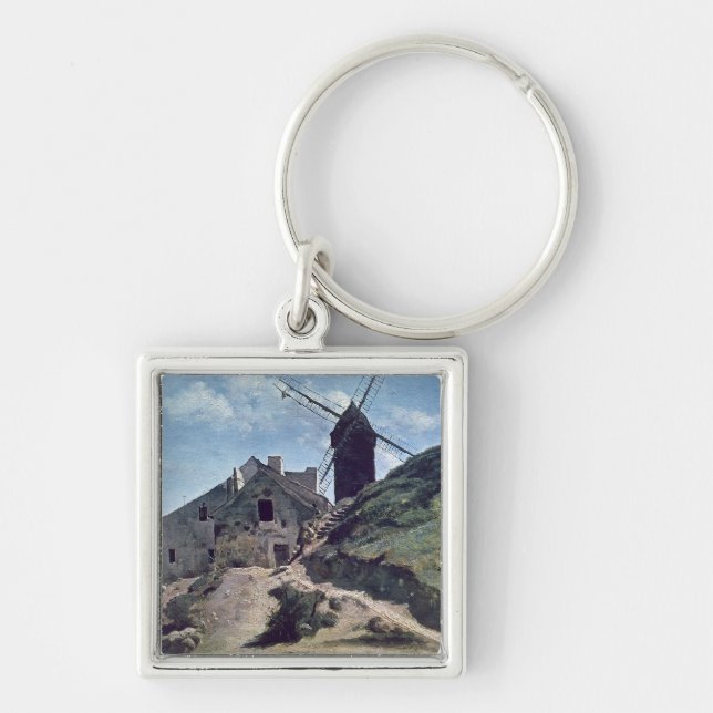 Porte-clés Un moulin à vent chez Montmartre, 1840-45 (Devant)