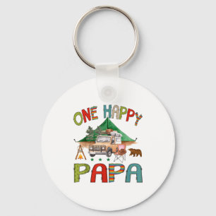 Porte-clés Un Papa campeur heureux garçon 1er anniversaire Ca