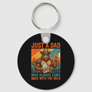 Porte-clés Un papa qui est revenu avec le lait bigfoot papa