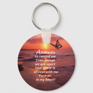 Porte-clés Un papillon pour me rappeler