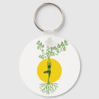 Porte-clés un petit design de printemps yoga