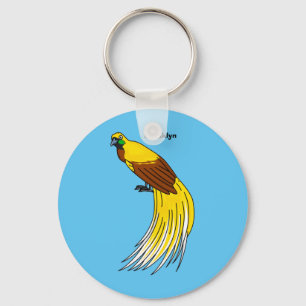 Porte-clés Un petit oiseau de paradis