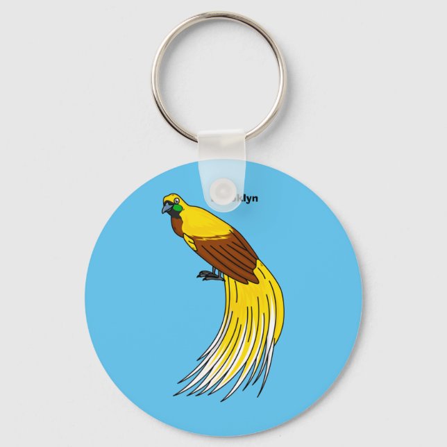 Porte-clés Un petit oiseau de paradis (Recto)