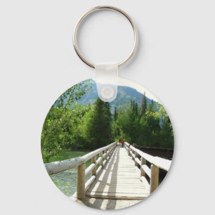 Porte-clés Un pont en bois dans le Parc national du Grand Tet