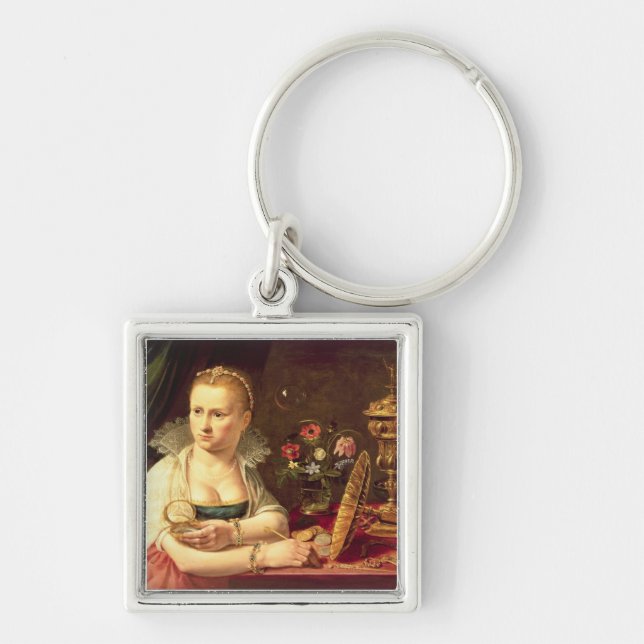 Porte-clés Un portrait de vanitas d'une dame pensée être (Devant)