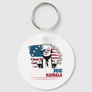 Porte-clés Un Pour Joe Un Pour Kamala Drôle Trump Voter Trump