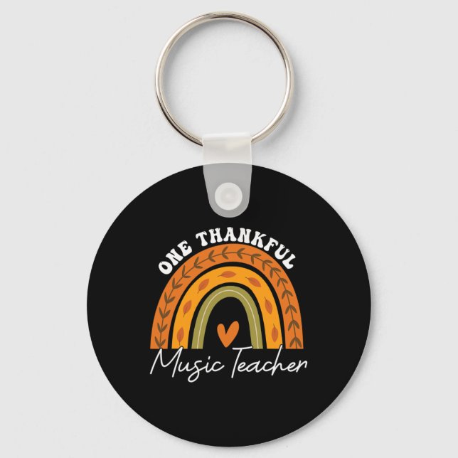 Porte-clés Un professeur de musique Merci Rainbow Fall Thanks (Recto)